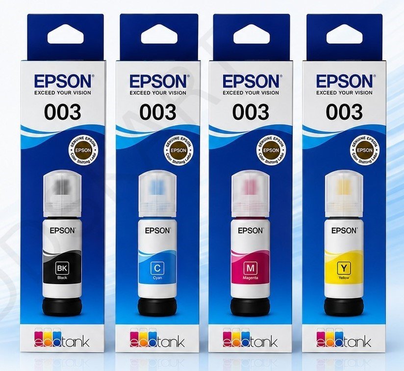 EPSON 003 Ink Set (Black, Yellow, Magenta, Cyan)